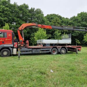 2012 MAN TGS 26.400 BEAVERTAIL WITH PALFINGER CRANE